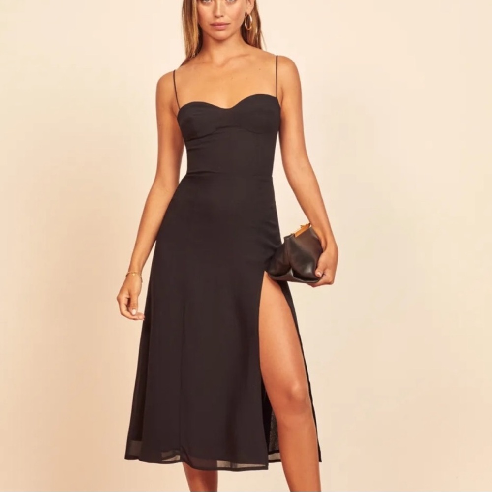 Reformation Juliette Dress in Black *NEW*